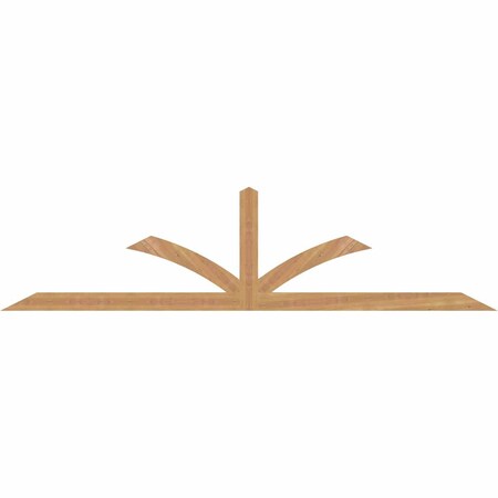 Ekena Millwork Richland Smooth Timber Gable Bracket, Western Red Cedar, 96"W x 24"H x 1 1/2"D x 3 1/2"F, 6/12 Pitch GBW096X24X0204RIC00SWR